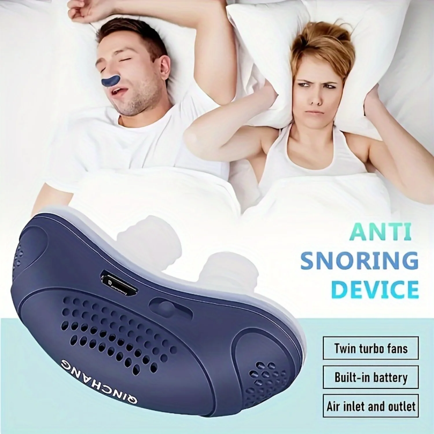 1pc Anti Snoring Magic Device, Nasal Stuffy Respirator, Nose Purifier, Anti Snoring Mini Anti Snoring Mandibular Advancement Spl