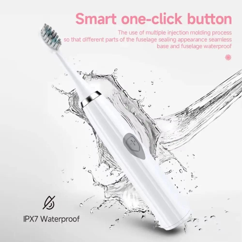 Soft Bristle Sonic Electric Toothbrush Effective Oral Care Waterproof Adult Electric Toothbrush Portable Intelligent