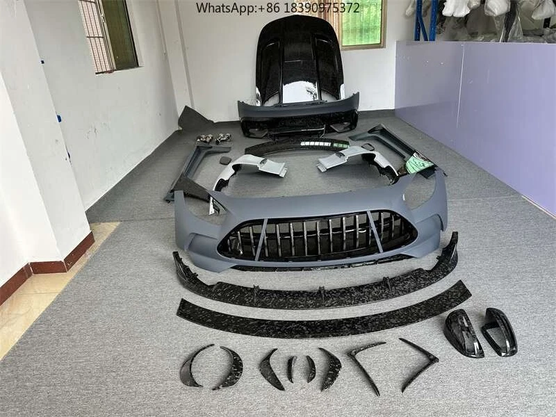 Bumper Black Series Body Kit, Suitable for AMG GT BS Wide Body Kit with Dry Carbon Fiber Forged Pattern Body Kit
