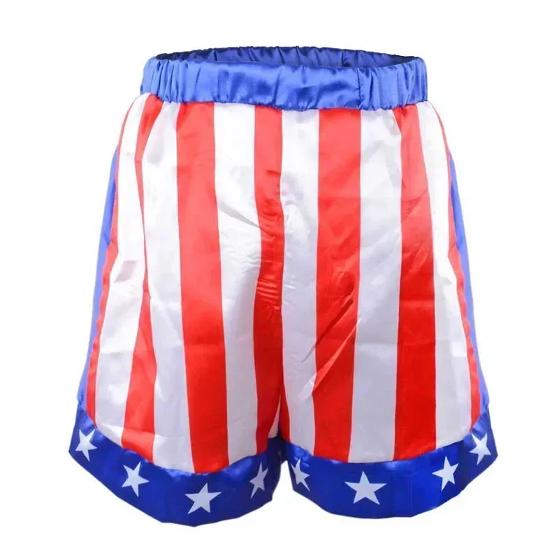 72th Anime Cosplay niños niño rojo negro Rocky Balboa Boxer ropa con pantalones cortos película bata de boxeo disfraz para chico