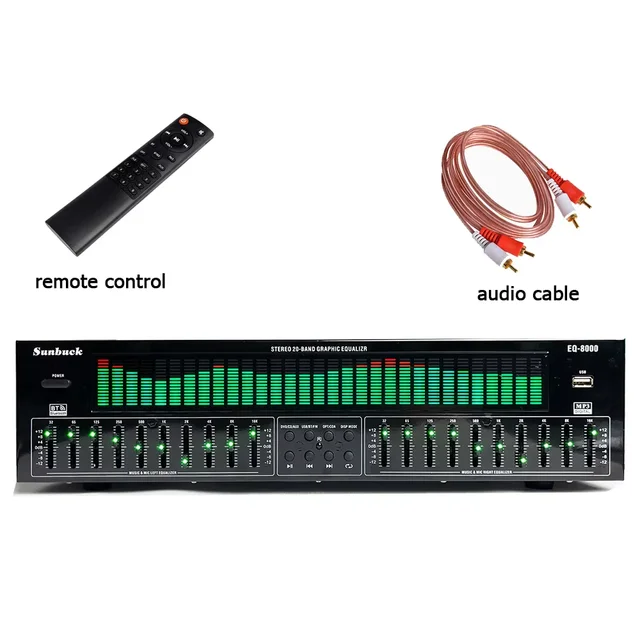 Profesjonalny korektor EQ Bluetooth U dysk radio światłowodowy koncentryczny cyfrowy dekoder audio gorączka przedwzmacniacz odtwarzacz