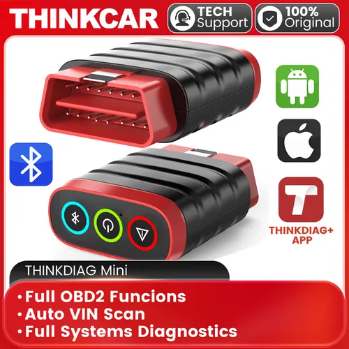 Actualización gratuita de por vida THINKCARTHINKDIAG Mini escáner obd2, herramienta de diagnóstico de todos los sistemas para automóvil Función completa OBD2 para iOS y Android
