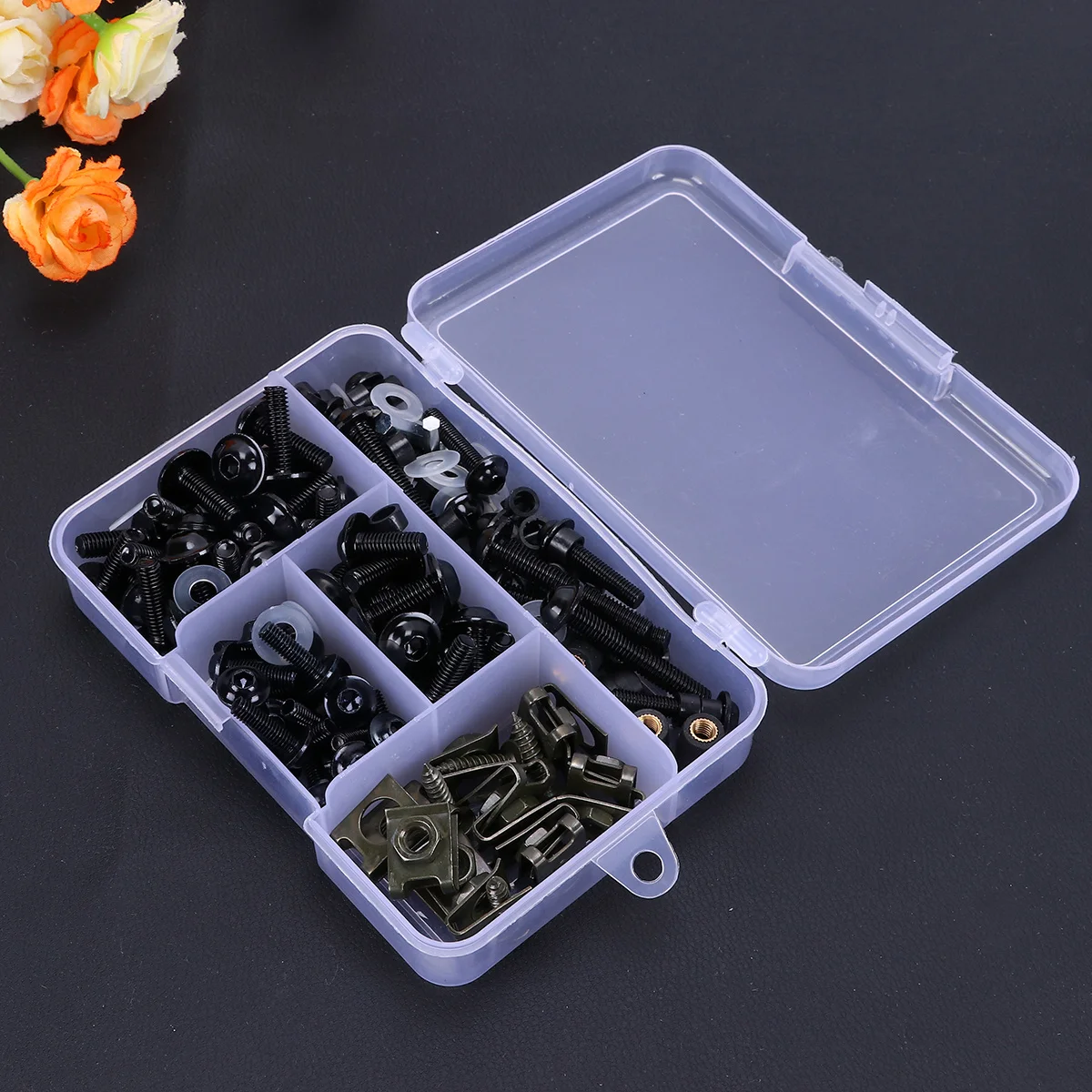 

177 Pcs Motorcycle Accessories Windshield Fairing Screw Bolt Motorbike Windscreen Nut