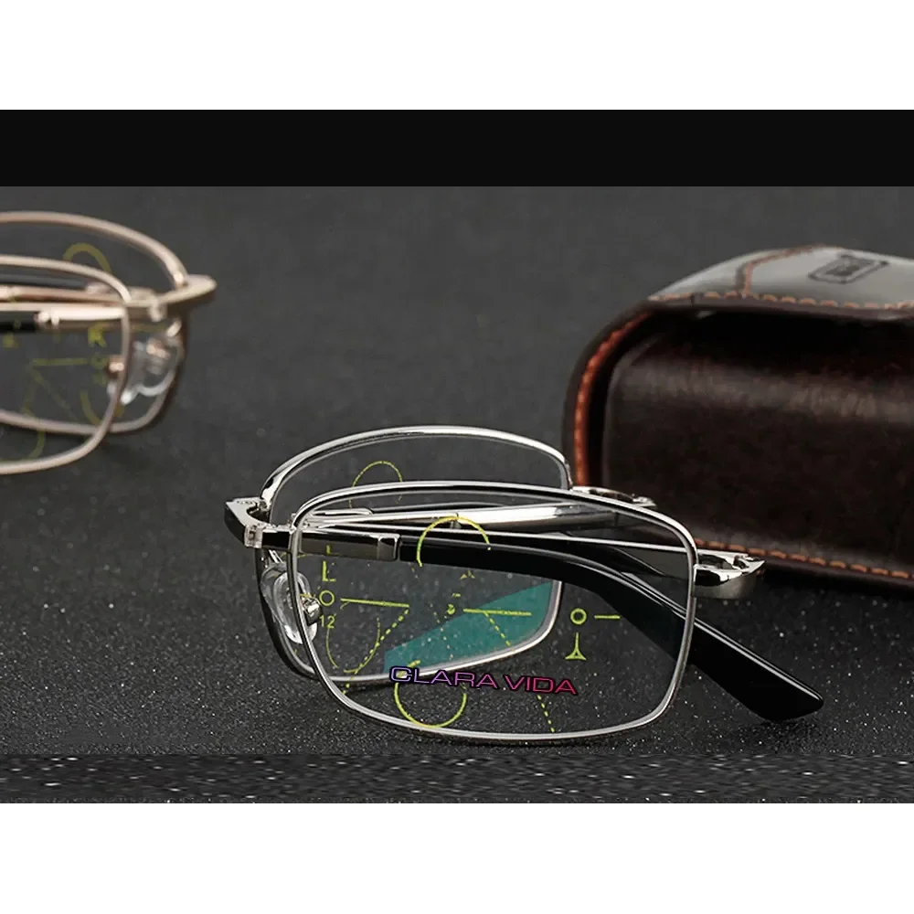 

Clara Vida Folding Multifocal Glasses Men Women Progressive Reading Glasses For Men Women Presbyopia Hyperopia Reader