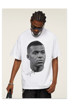 Star Mbappe Printed Short-sleeved T-shirt Men's American Fashion Brand Loose Round Neck Pure Cotton Casual High-quality T-shirt
