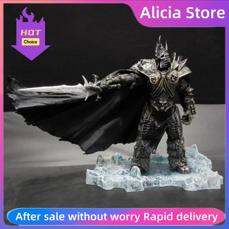 

New World Warcraft Arthas Menethil The Lich King Dluxe Collector Figure Boxed 21CM Ornaments Decoration Holiday Gifts Boy Gifts