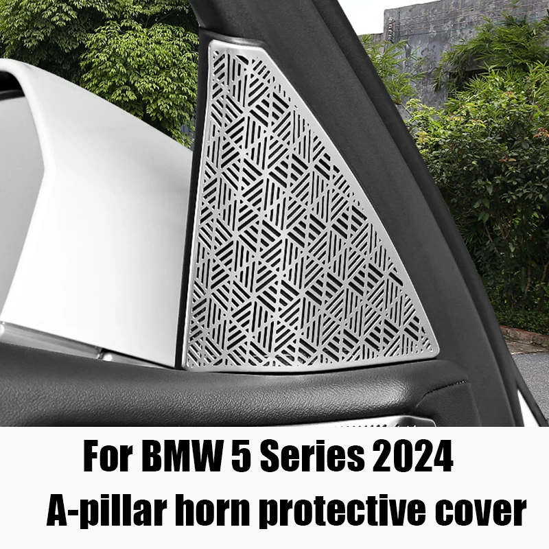 

Audio protection cover A-pillar speaker cover made of stainless steel material for BMW 5 Series 2024