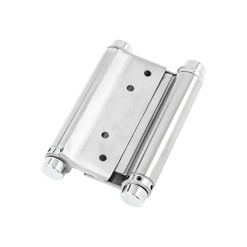 

2Pcs Stainless steel double spring hinge cowboy door hinge automatic closing bar double opening hinge grille door