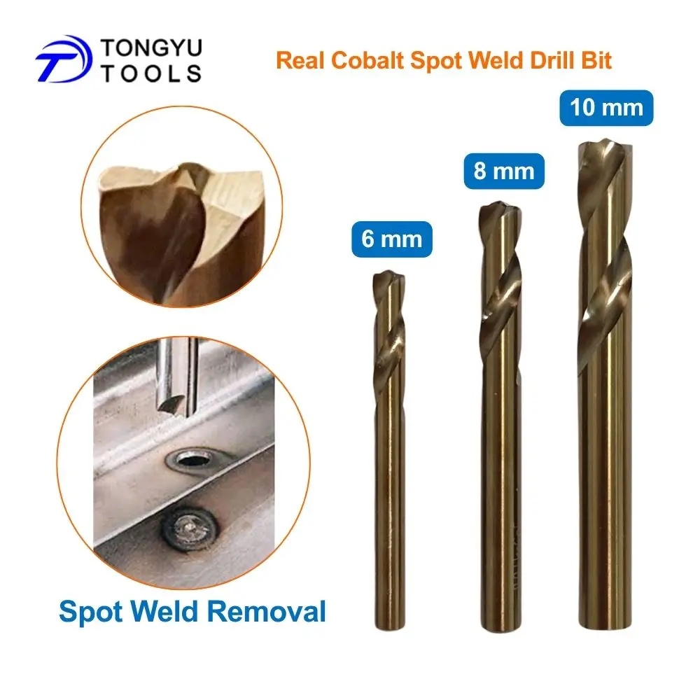 M35 Cobalt Spot Weld Drill Bit 6 8 10mm HSS Co5% Spot Weld Cutter for Auto Body Sheet Metal Panel Removal Tool