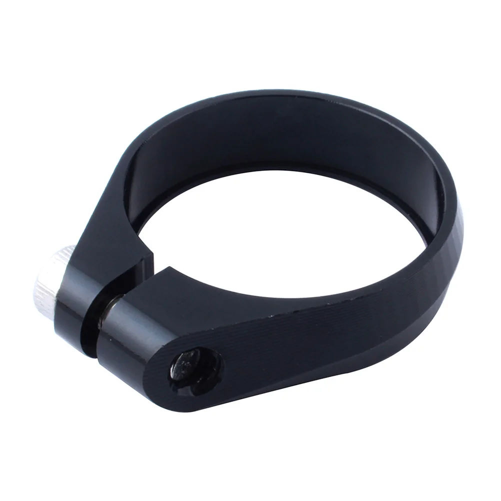 

34.9MM CNC Machined Aluminum Bike Seat Clamp Collar Tube Lock for 30.4 30.8 30.9 31.6MM Seatposts Strong Bolt Smooth Edges Fits