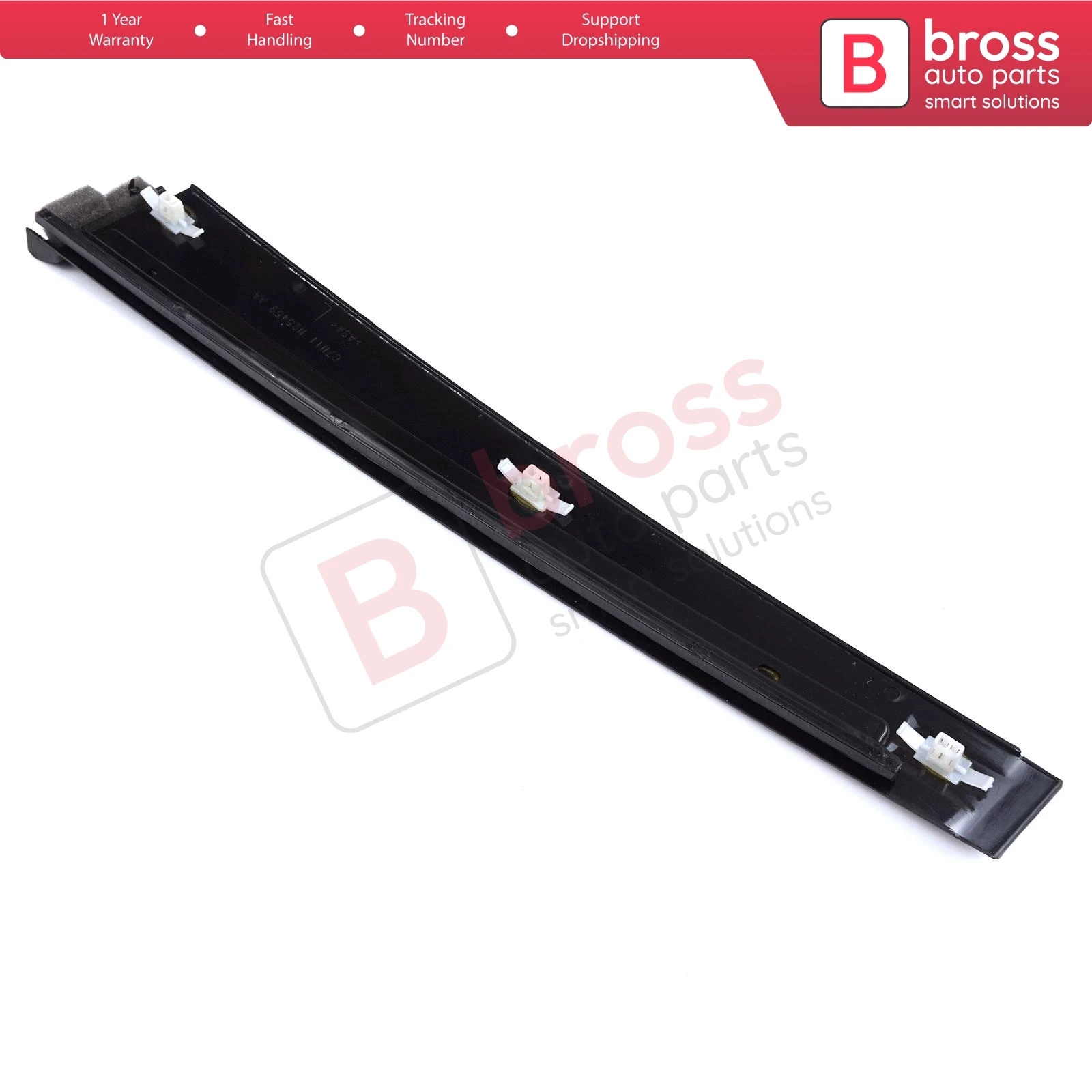 BDP879 Rear Left Door Pillar Frame Trim Moulding 7N11N25459AA, 1473677 With Sponge and Snap Ring Clips for Ford Fusion Europe