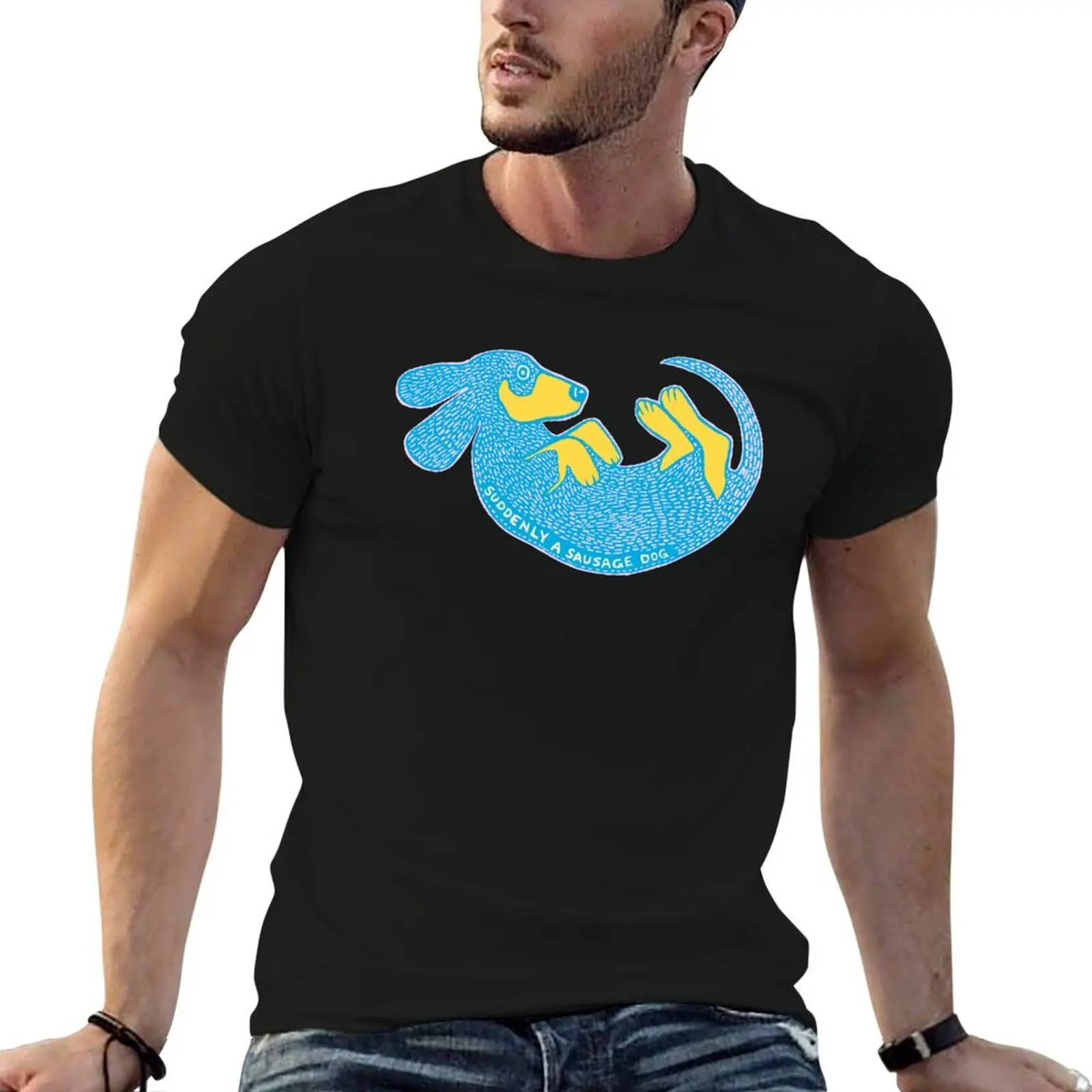 Suddenly a Sausage Dog T-Shirt Plus Size Comfort Fit Tee