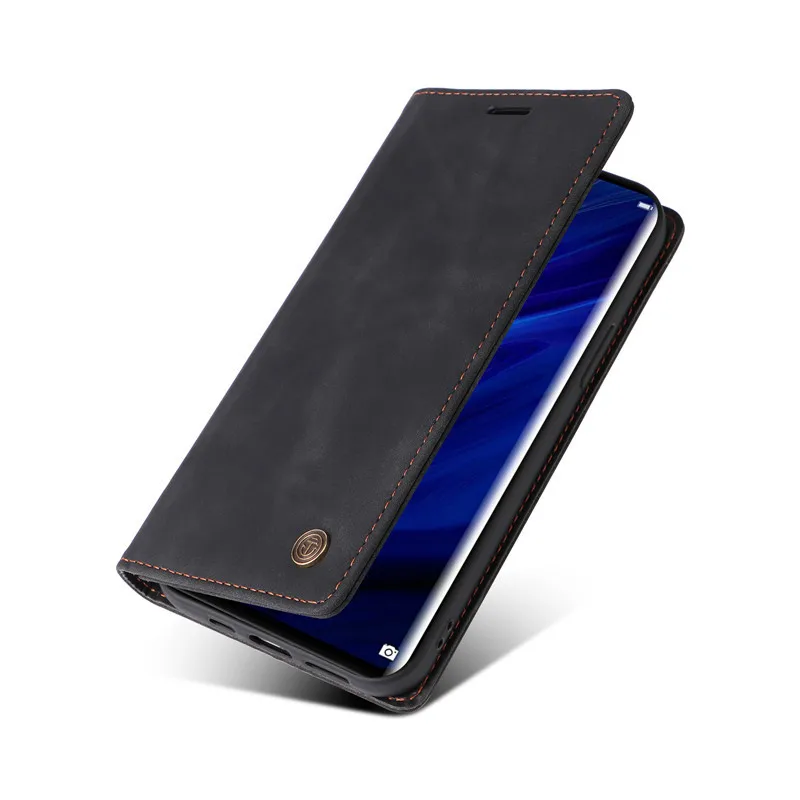 Wallet Flip Case on For Huawei P30 Pro Lite P Smart Z Y9 Prime 2019 P 30 Cover Suction Cup Leather Stand Phone Protective Bags