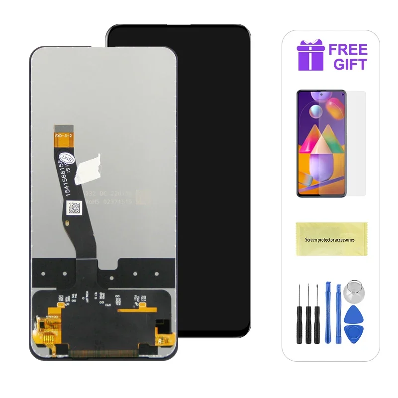 Voor Huawei P Smart Pro 2019 Lcd scherm Voor Huawei Y9S 2019 Scherm Vervanging STK-L21 Lcd scherm STK-LX3 Touch Digitizer STK-L22 Vergadering Reparatie Kit (Zwart Geen Frame
