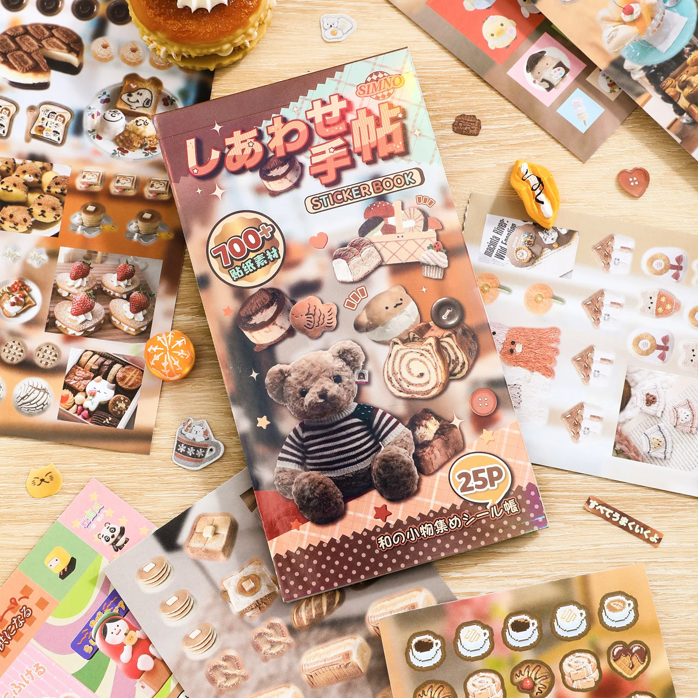 Kawaii 25/ Zhang Food Collection Decorative Material Sticker Book cute cartoon animal festival gift ﻿