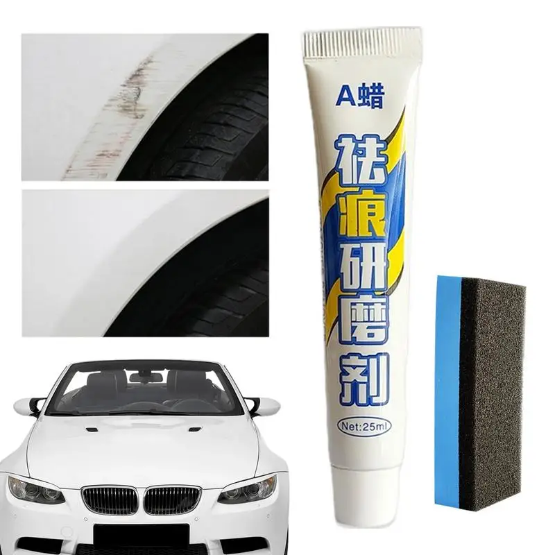 

Car Scratch Wax 0.84oz Scratch Remover With Cleaning Sponge Car Scratch Remover for Autos Body car Polish And Paint Restorer