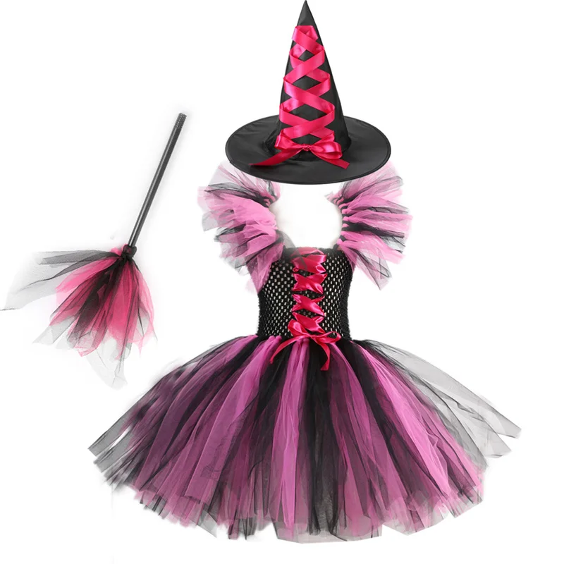 2026 New Kids Halloween Performance Dresses Children Cartoon Shape Puff Mesh Skirt Girls Trend Festival Outdoor Party Clothes