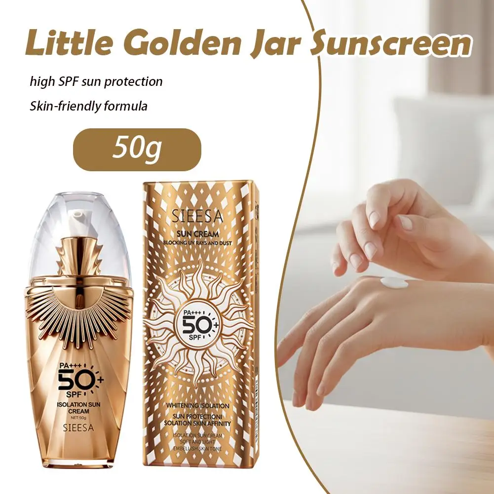 SPF 50+ PA+++ Facial Sunscreen Ultra High Protection Oil Control Waterproof Sun Block For Outdoor Daily Skin Care