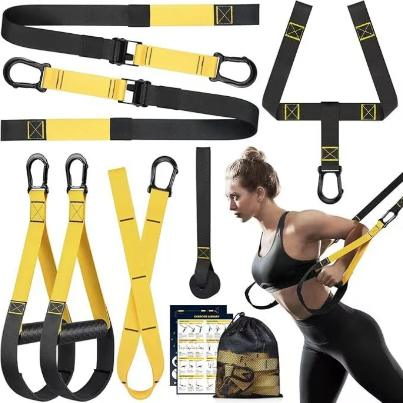 P3-trx domácí fitness suspenze tvoření pás napětí lano odolnost pás fitka aparatura pro full-body workouts