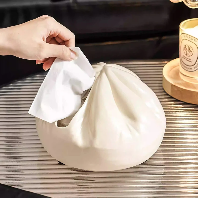 

Luxury Napkin Storage Box Multifunctional Room Napkins Container Ceramic Tissue Box Desktop Ornament Tissue Box Dining Room