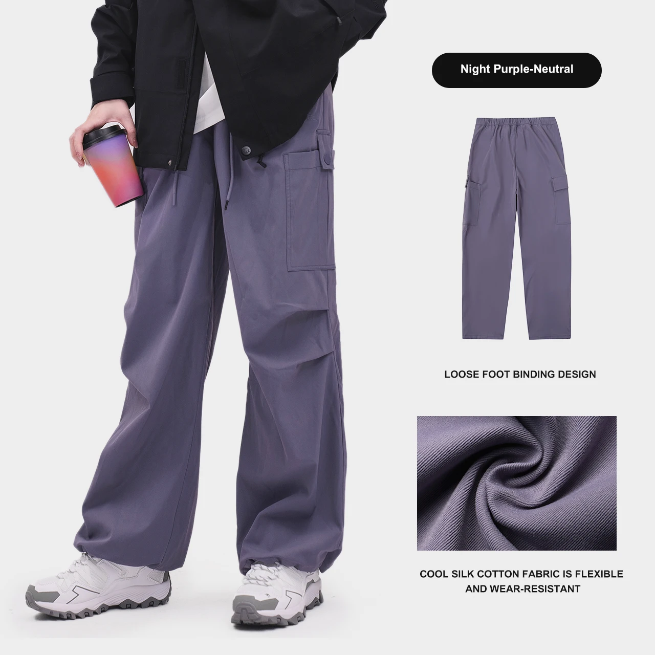 GOLDEN CAMEL Outdoor Hiking Pants for Women Men\'s Casual Trousers 2024 Autumn Sports Pants Loose Functional Overalls Windproof