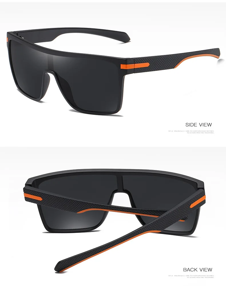 HD Polarisierte Sonnenbrille Männer und Frauen UV400 Sonnenbrille Marke Designer Goggle Spiegel Einteilige Objektiv Brillen – Detail 8