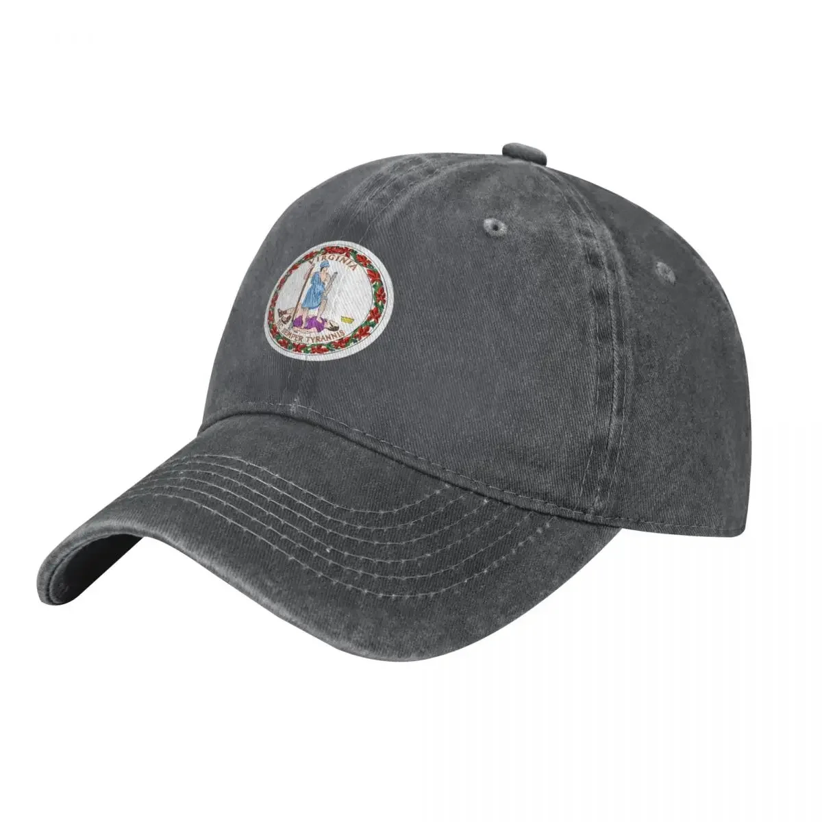 

The Virginian (Flag of the State of Virginia) Baseball Cap Luxury Cap Brand Man cap Baseball Men Women's