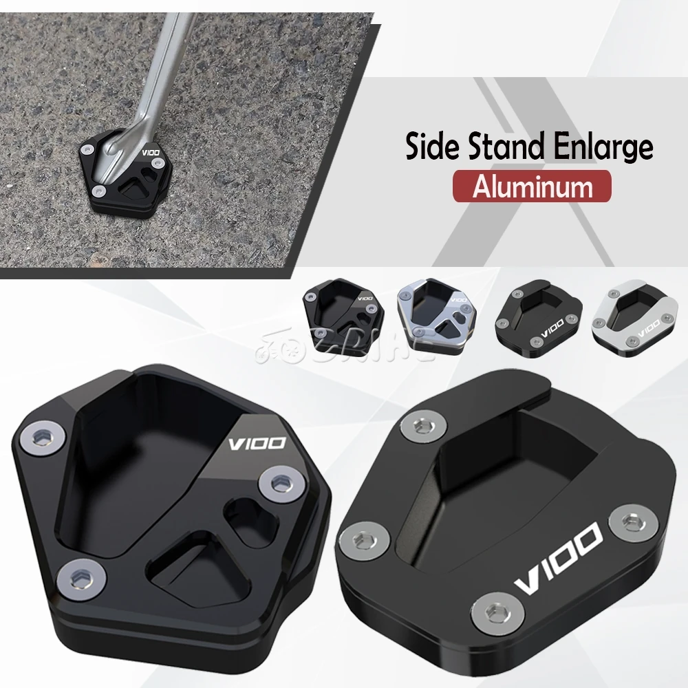 

For Moto Guzzi V100 Mandello S 2023 2024 2025 MandelloS Side Stand Enlarge Enlarge the foot support base Motorcycle Kickstand