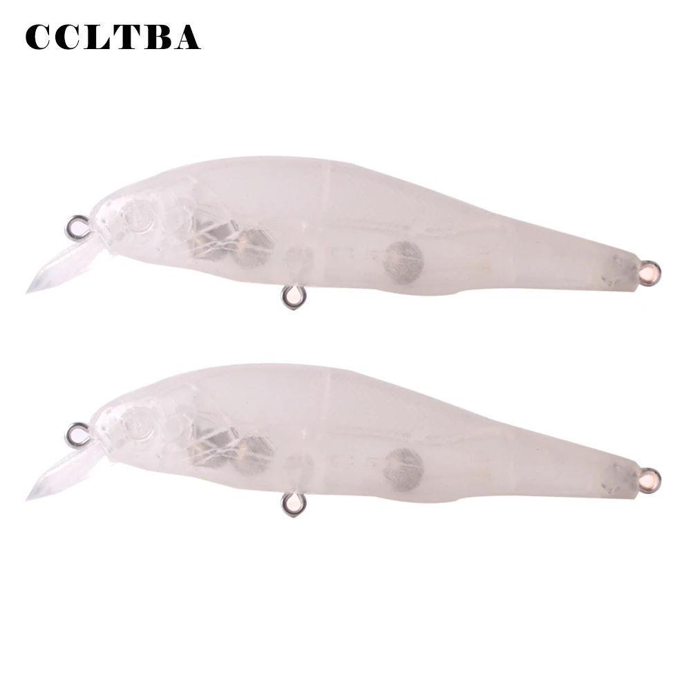 

CCLTBA 10PCS/LOT Hard Plastic Fishing Lures 9cm 10g Unpainted Wobble Minnow Bait Blanks Floating Crank DIY Tackle