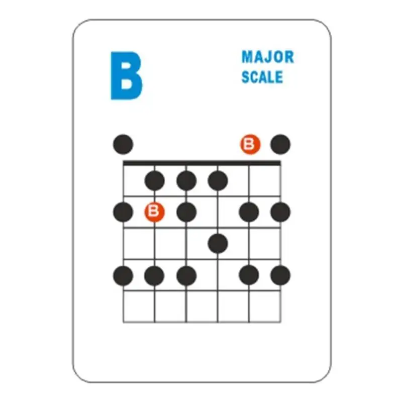 

652F Guitar Chord Cards 49 Popular Guitar Flash Cards Guitar Scale Refrence Cards