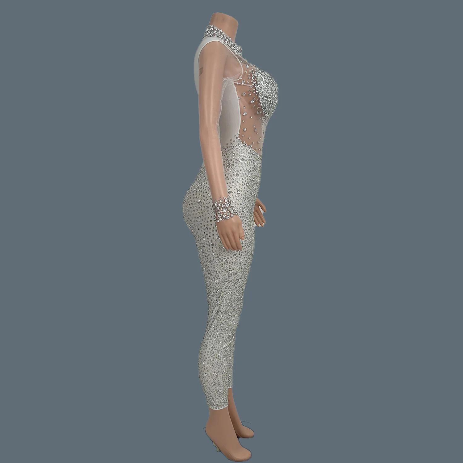 Combinaison Transparente en Maille pour Femme, Leggings en IQUE dex, Vêtements de Photographie de brev, Tenue de Soirée