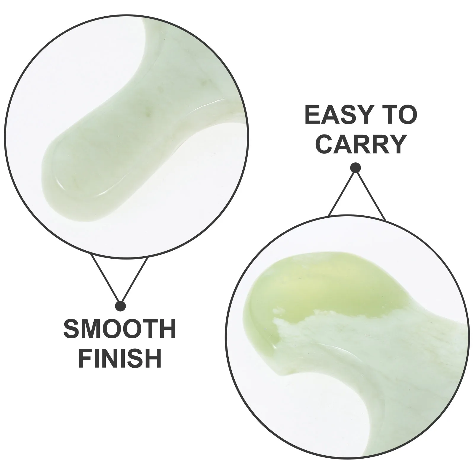 اليشم مدلك قدم أداة الحجر الطبيعي المحمولة التدليك اليدوي لعلاج نقاط الوخز سبا المنزل السفر الزناد نقطة غوا شا