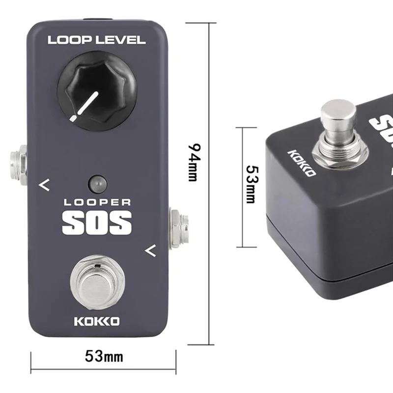 

M85K FLP2 Портативная гитарная педаль эффектов, петлитель эффектов, 5-минутная циклическая станция, за исключением адаптера питания