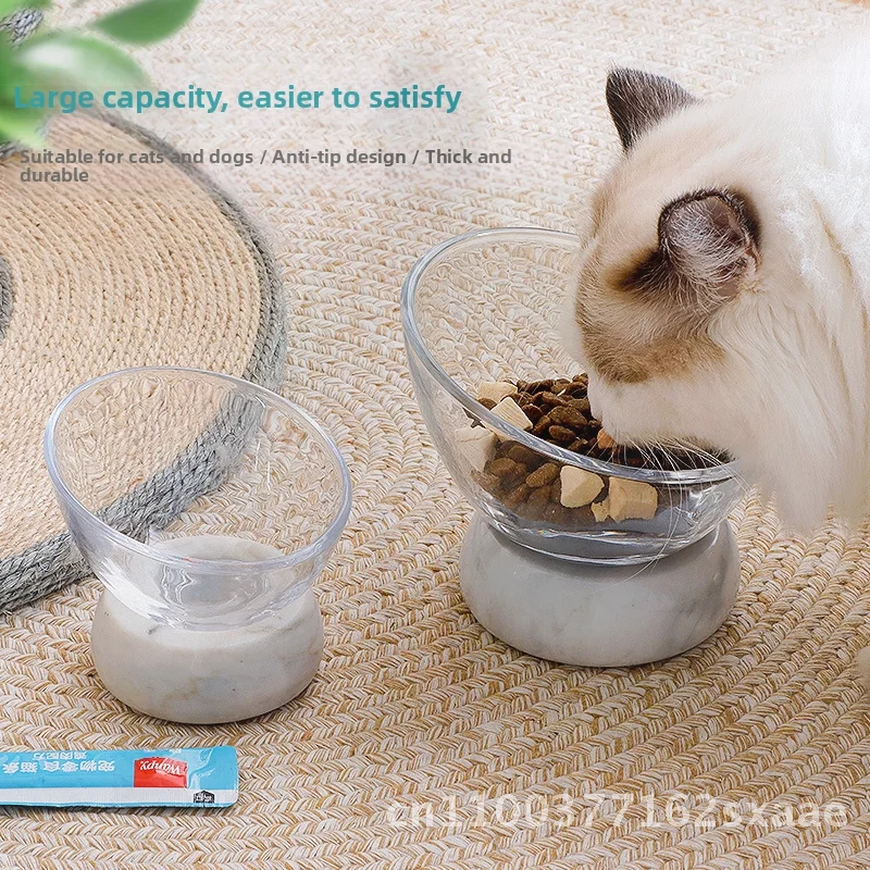

Высокая керамическая миска для кошек, двойная миска, дизайн, противооборотная миска для собак, защита для питьевой воды для кошек, уход за шейным отверстием, товары для домашних животных