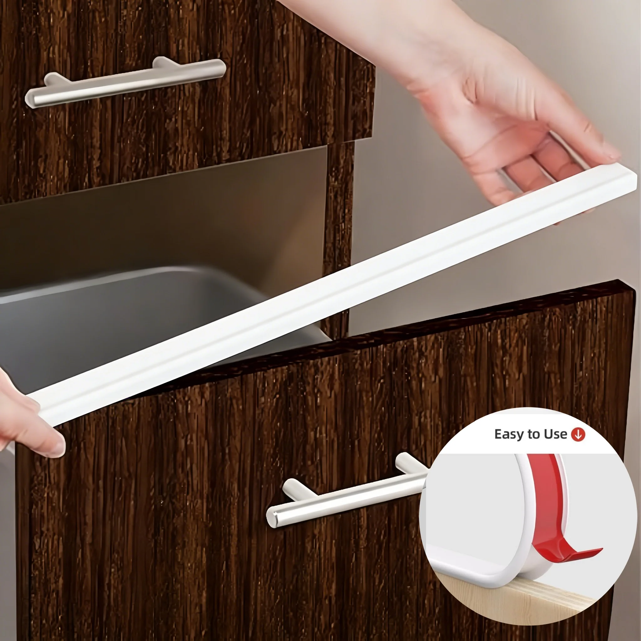 1PC U-shaped Self-Adhesive Edge Trimming Strip - A Flexible Wood Edge Protector Suitable for Countertops, Cabinets, Tables, image 5