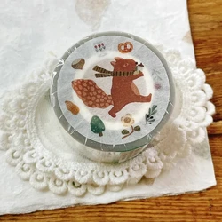 아이비 스노우 빈티지 숲 주방 소녀 Washi 애완 동물 테이프 카드 만들기 DIY Scrapbooking 계획 장식 스티커