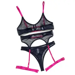 Plus Size Lace Bra Sets Sexy Lingerie For Women Thin Breathable Comfortable Bra And Panty Sets Babydoll Dress Intimate Underwear