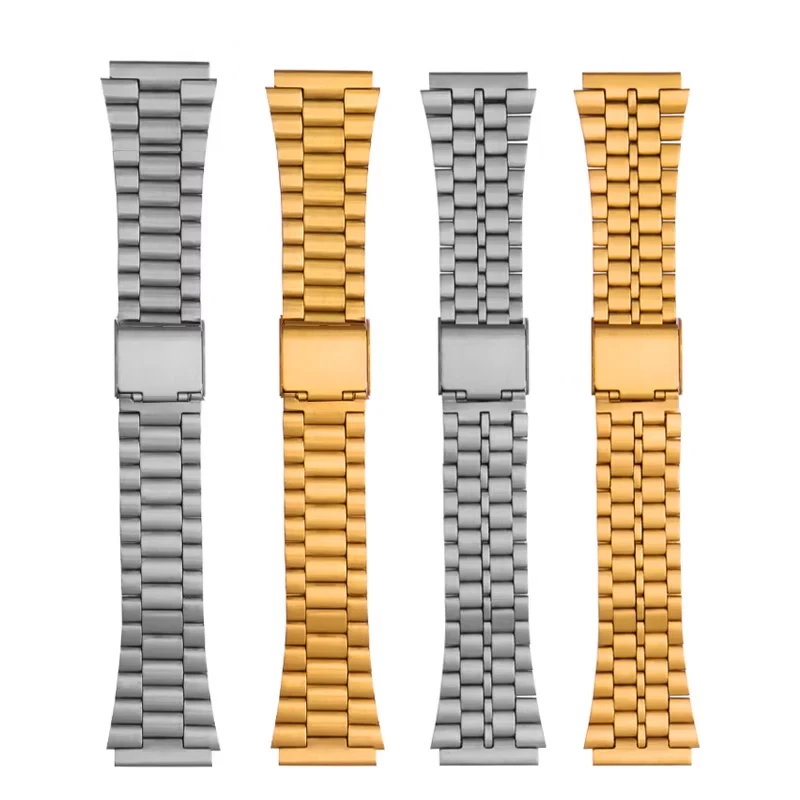 18 مللي متر لسلسلة TIMEX T80 حزام من الفولاذ المقاوم للصدأ TW2W49400 حزام الساعات لسوار كاسيو AE1200WH AE1300 A158WA AE1200 SGW300