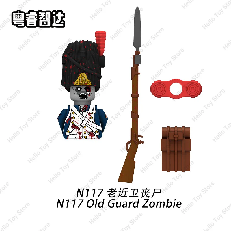 2024 City Halloween Zombie Series Walking Deads Ghost Mini Action Figure Building Blocks Soldiers MOC Bricks Kid DIY Gifts Toys