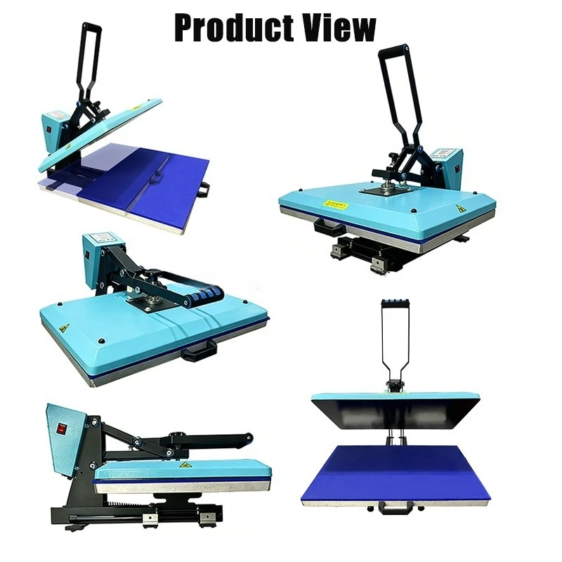 

T-Shirt Digital Heat Transfer Machine 38*38 Flatbed Printer Semi-Automatic Press for Clothing Iron-On Equipment