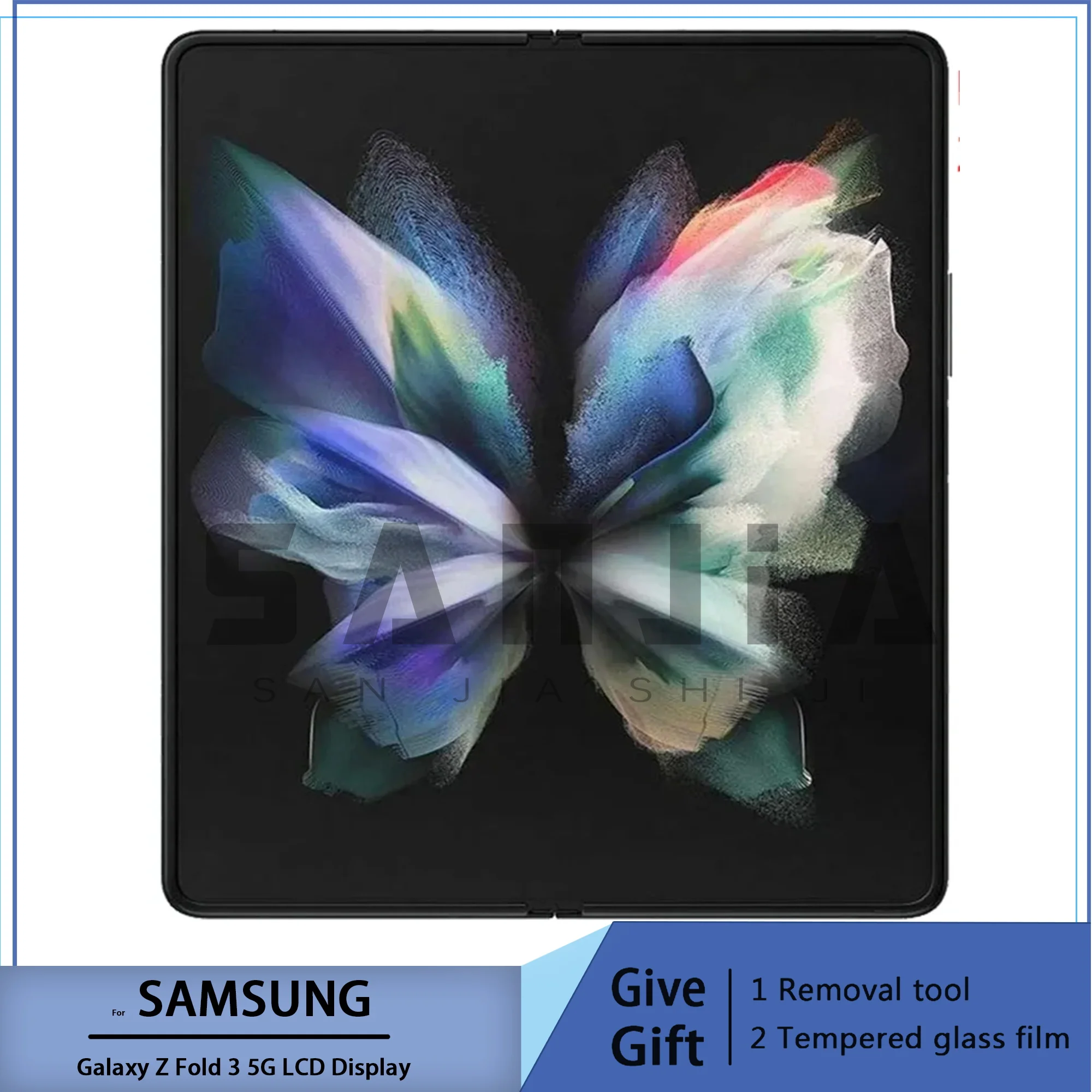 For Samsung Galaxy Z Fold 3 5G Inner LCD Main Display With Frame 7.6\