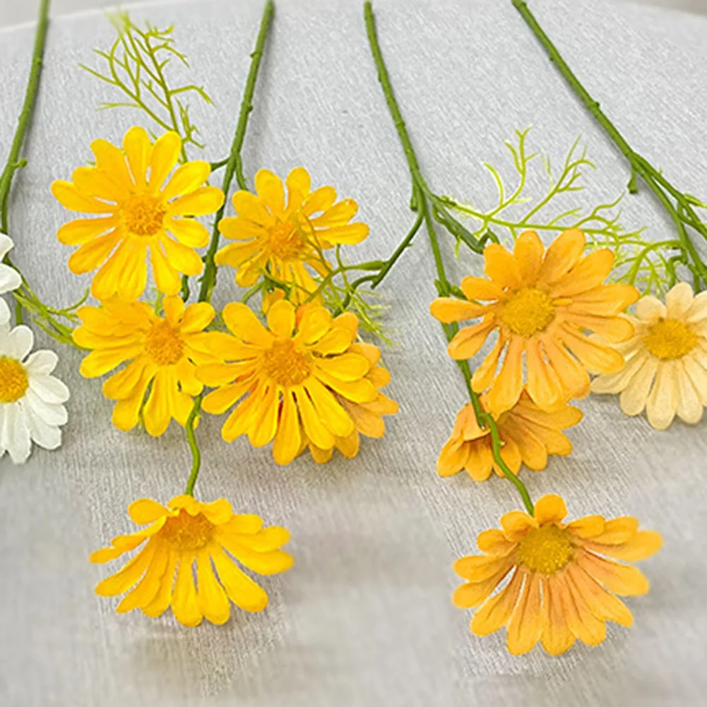 1pcs Artificial Daisy Flowers Fake Chamomile Flowers Bouquet For Home Wedding Garden Decoration DIY Bridal Silk Fake Flower