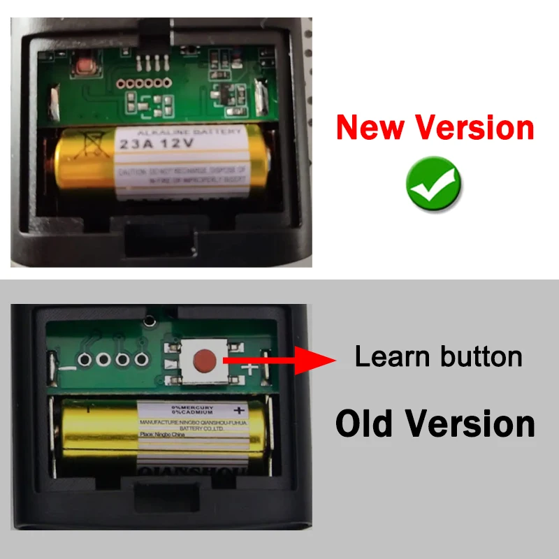 For TO.GO 2WV 4WV 2VA 4VA VA WV Gate Remote Control 433.92MHz Rolling Code Garage Door Command Hand Transmitter