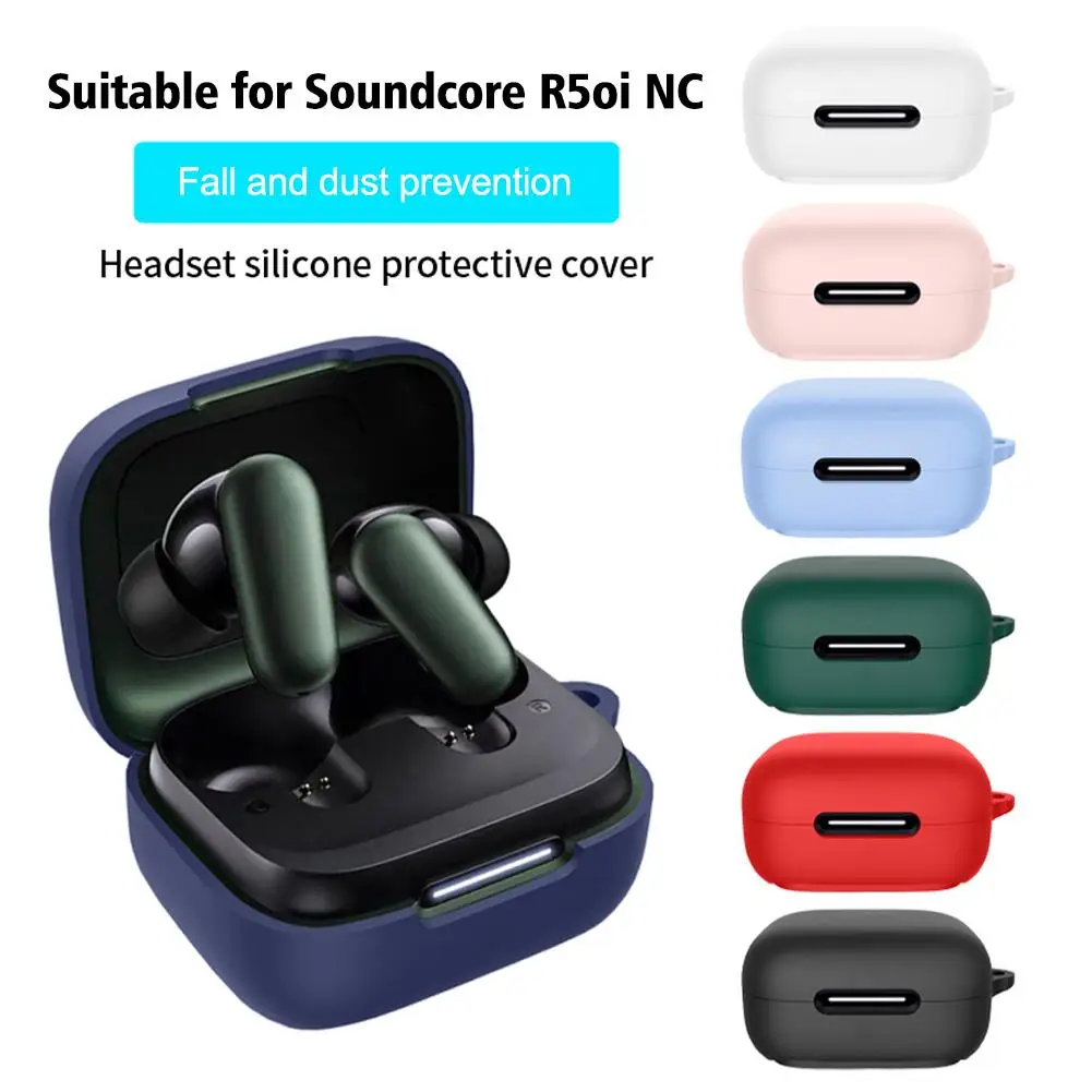 Étui en silicone pour téléphone Anker Soundcore R50i NC Sauna, compartiment de charge, porte-clés, pendentif, bracelet, goutte, C6W2