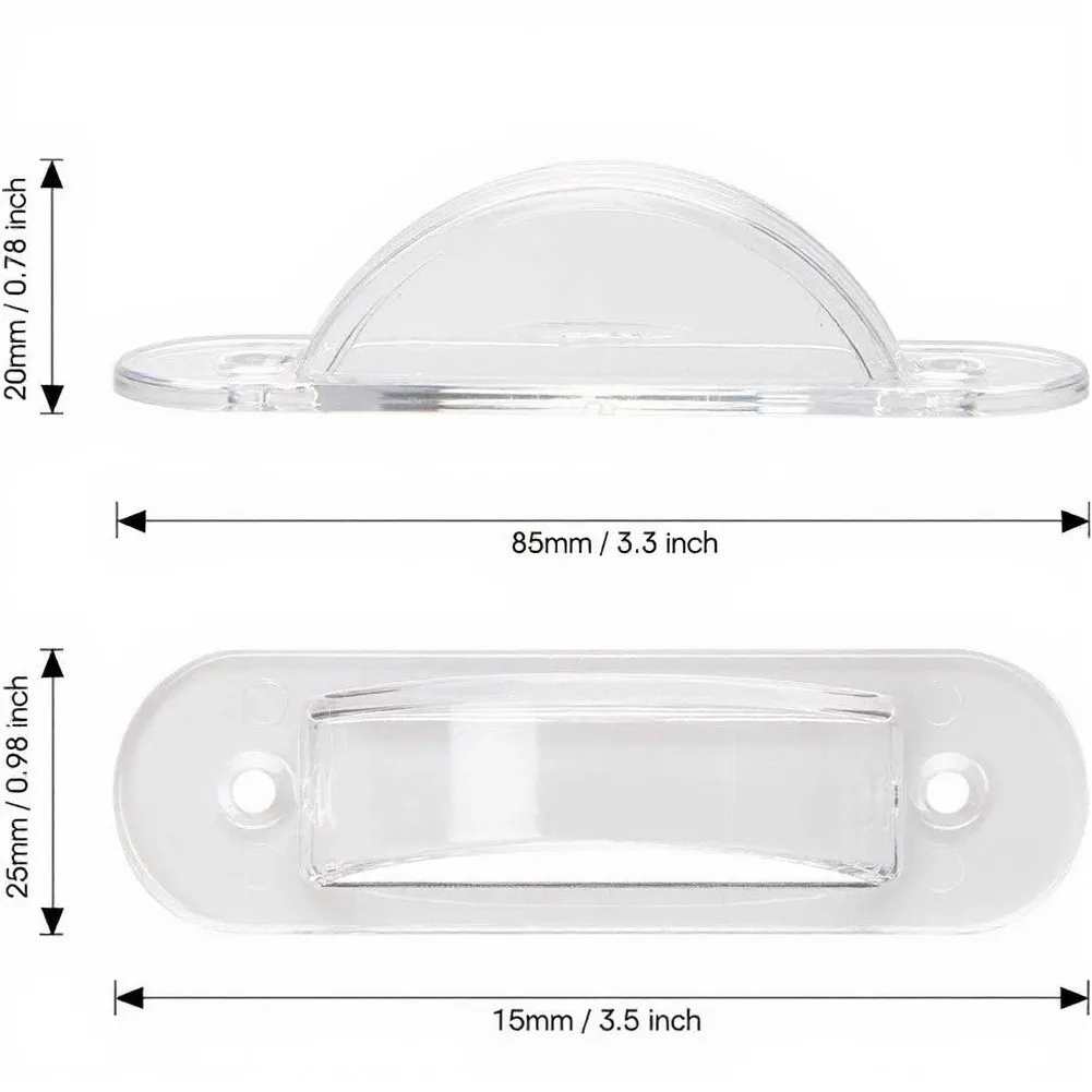 Wall Switch Cover Plate Set 8pcs ABS Material for Childproofing For Homes White and Transparent Options 8.1 2.5 2.2cm