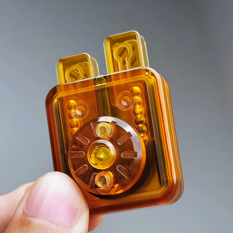 Mechaniczny przycisk suwakowy magnetyczny kliker do kart wciskanych płytka do wciskania monet EDC zabawka sensoryczna antystresowa redukująca stres i lęk