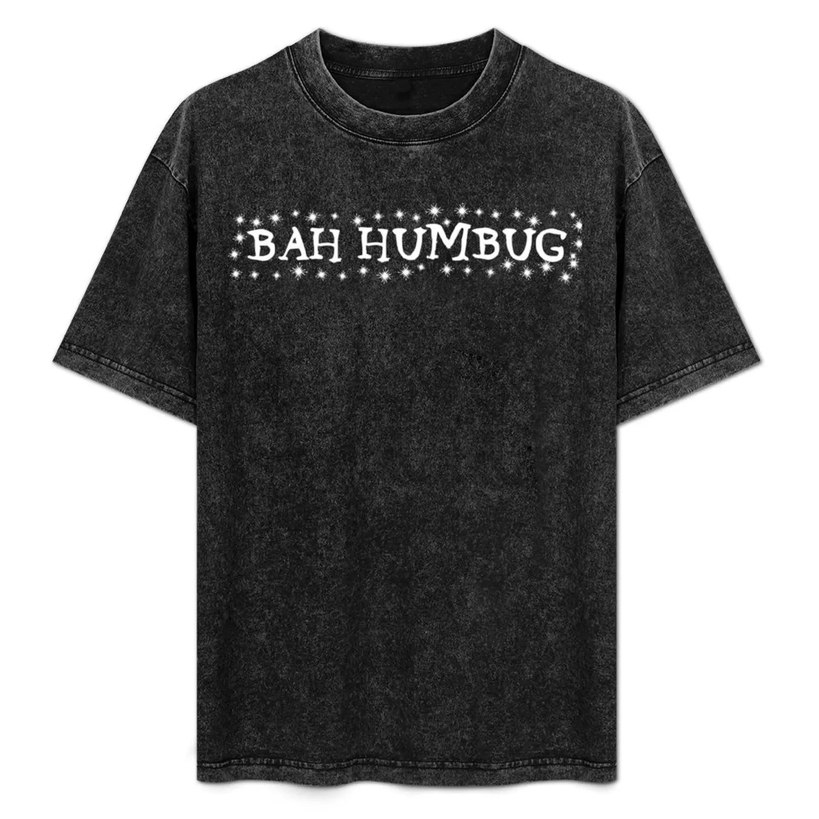 

Bah Humbug T-Shirt Basic Plain Short Sleeve Crew Neck Tee