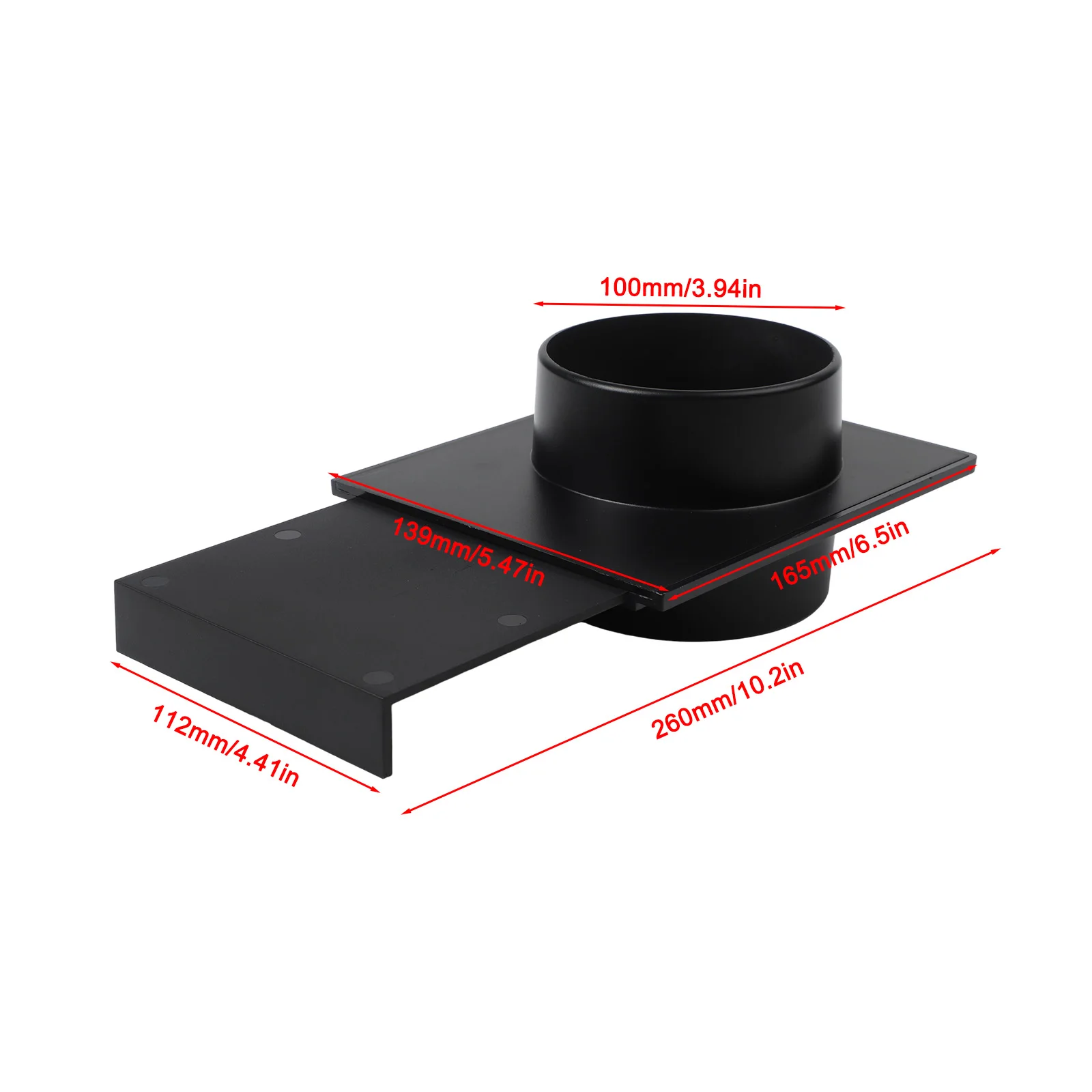 Konektor Saluran Ventilasi 100Mm untuk Pengumpul Debu Ventilasi Adaptor Selang Debu Aksesori Penyedot Debu Sistem HVAC