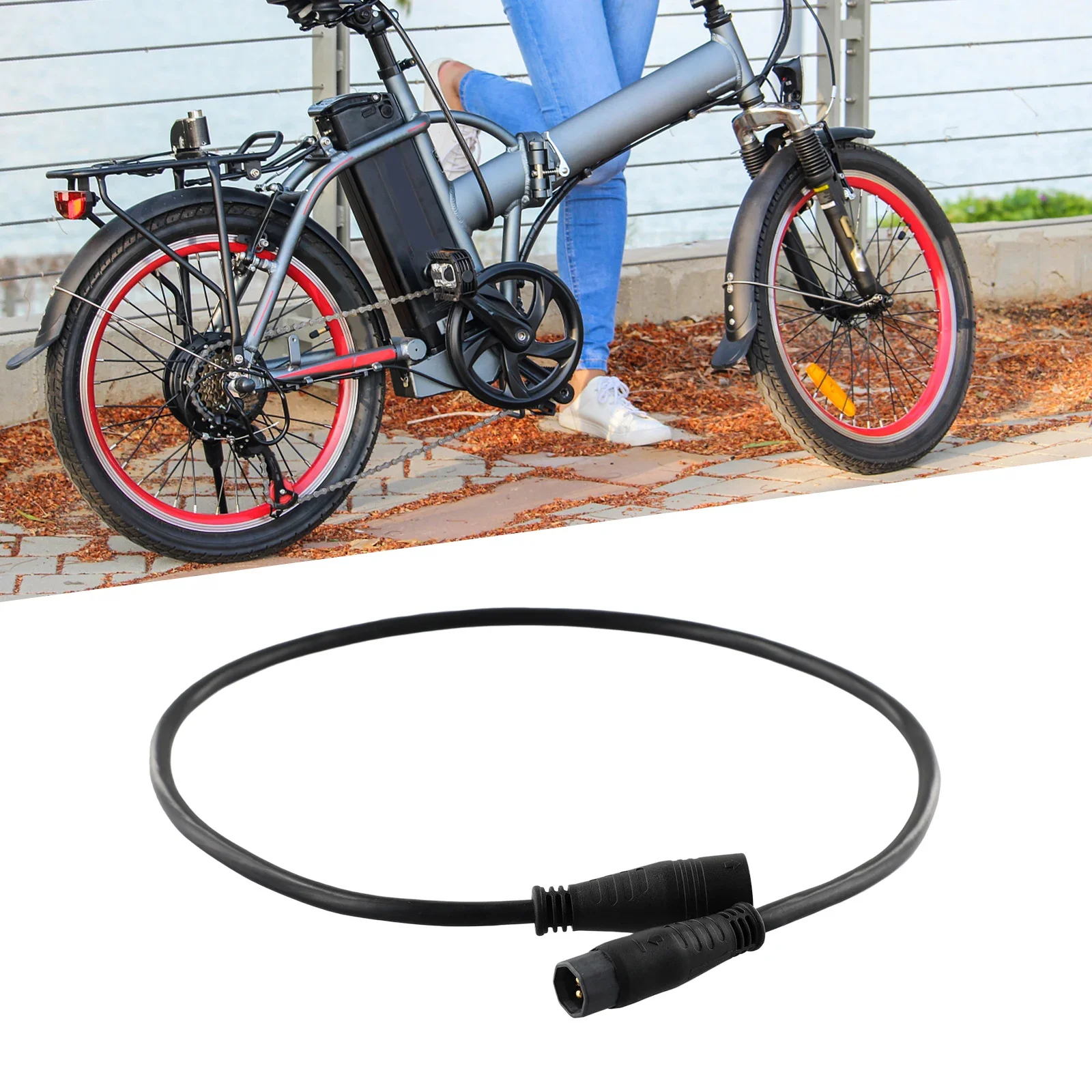 9 Pin Extension Cable 1000W 250W-1000W 60cm Cords E-Bike Electric Bicycle High Quality Waterproof Plug New Part