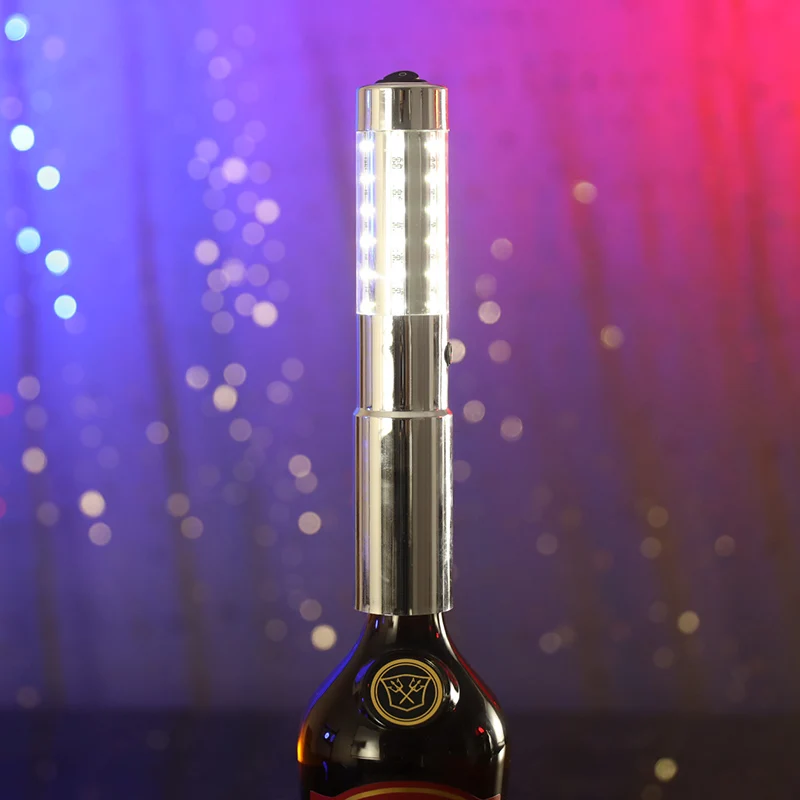 

Champagne Cap Charging Bar Lamp Strobe Light Glow Stick Champagne Flash Stick Flash Device